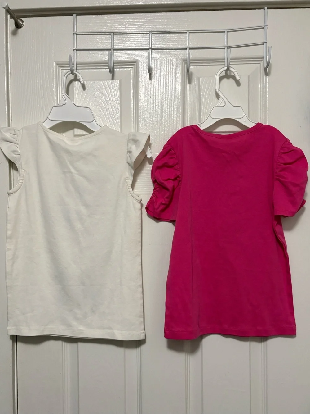 *Gymboree New Lot of 2 Pink & White Graphic Prints Sz 7 Short Sleeve Shirts #IR
